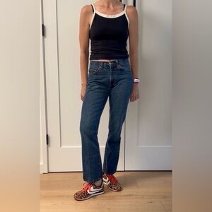 Red Engine - Vintage 1999 Dark Blue Straight-Leg Jeans - SUPER RARE!!